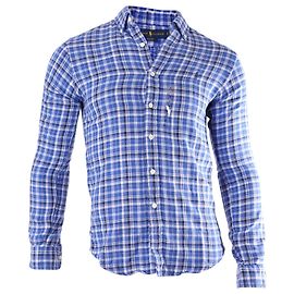 Camicia Ralph Lauren scozzese a maniche lunghe con bottoni sul davanti in cotone multicolore Altro