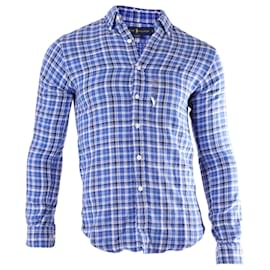 Ralph Lauren-Ralph Lauren Plaid Long Sleeve Button Front Shirt in Multicolor Cotton -Other