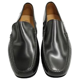 Tod's-Tod's Driving Shoes in Black Leather-Black