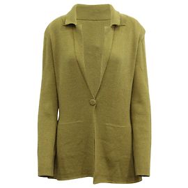 Altuzarra Heather Ein-Knopf-Jacke aus olivgrüner Baumwolle Grün Olivgrün