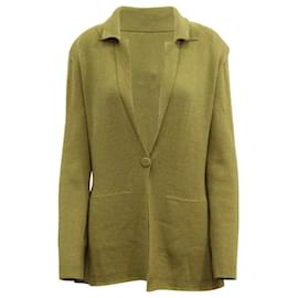 Altuzarra-Altuzarra Heather Single-Button Jacket in Olive Green Cotton-Green,Olive green