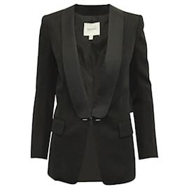 Pierre Balmain-Pierre Balmain Shawl Collar Blazer in Black Wool-Black