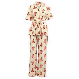 Autre Marque-Emilia Wickstead Fifi-Pyjama-Set aus roter Baumwolle-Andere
