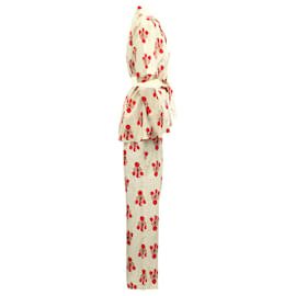 Autre Marque-Emilia Wickstead Fifi Pyjama Set in Red Cotton-Other