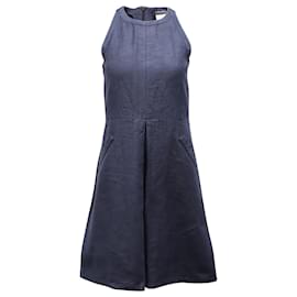 Autre Marque-'S Max Mara Neckholder-Kleid aus marineblauer Baumwolle-Marineblau