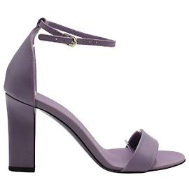 Sandálias Anna Ankle Strap Victoria Beckham em couro roxo Roxo