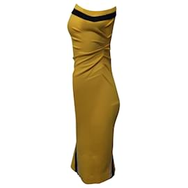 Escada-Escada One-Shoulder-Bodycon-Kleid aus gelber Viskose-Gelb