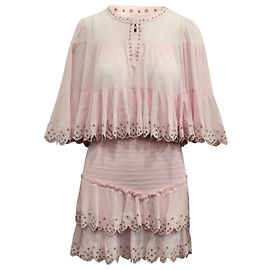 Top e gonna con occhielli Isabel Marant in cotone rosa Rosa