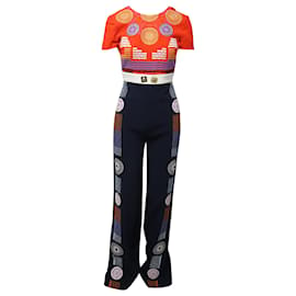 Peter Pilotto-Peter Pilotto Embroidered Jumpsuit in Multicolor Polyamide-Multiple colors