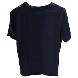 Levi's-Levi's Graphic Short Sleeve T-shirt in Navy Blue Cotton Jersey-Blue,Navy blue