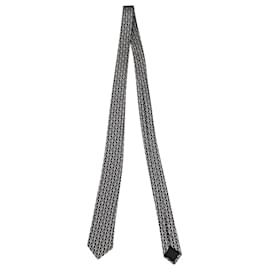 Givenchy-Givenchy Star-Printed Necktie in Black Silk-Black