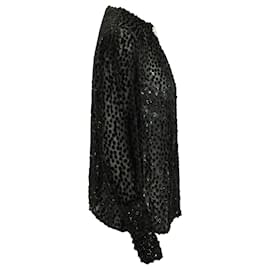 Autre Marque-Blusa de manga larga Dodo Bar Or con adorno en viscosa negra-Negro