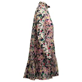 Erdem-Erdem Cosima Embroidered Dress in Pink Silk-Other