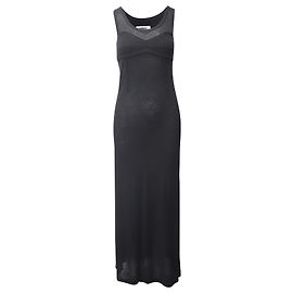 VESTIDO LARGO DE VISCOSA NEGRO DE MAison Martin Margiela Negro
