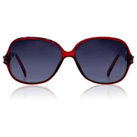 Autre Marque-Óptil de acetato vermelho vintage 8635 52/11 Óculos de sol-Vermelho