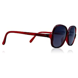 Autre Marque-Óptil de acetato vermelho vintage 8635 52/11 Óculos de sol-Vermelho
