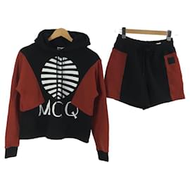 Alexander Mcqueen-McQ Alexander McQueen Logo/Hoodie/Shorts/Set-up/XXS/Cotton/BLK-Black