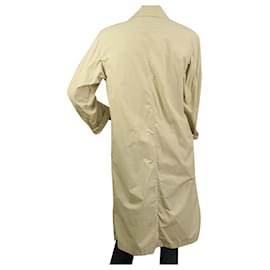 Marella-Marella Ecru Cotton Off White Single Breasted Trench Jacket Coat size It 44-Beige