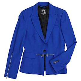 Alexander Mcqueen-Alexander McQUEEN tailored jacket 2way long sleeve wool-Blue