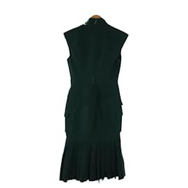 Alexander Mcqueen-Alexander McQueen Sleeveless dress/42/cotton-Green