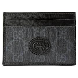Gucci-Gucci guccissima supreme card holder-Grey