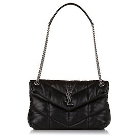Doudoune Loulou moyenne noire Saint Laurent Noir