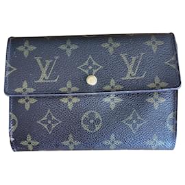 Louis Vuitton-Porte monnaie, porte cartes-Caramel