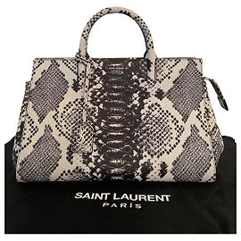 Saint Laurent Sacs à main Noir Blanc cassé