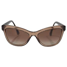 Chanel-Óculos de sol-Marrom