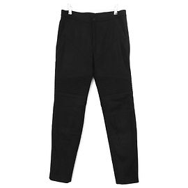 Givenchy AW14 Bikerhose aus schwarzer Wolle Schwarz
