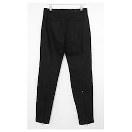 Givenchy-Givenchy AW14 Black Wool Biker Trousers-Black