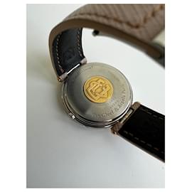 Van Cleef & Arpels-Reloj de hombre vintage firmado Van Cleef & Arpels 35MM La Collection MOONPHASE / 35001 18K Oro amarillo / Acero inoxidable Vintage-Beige,Amarillo