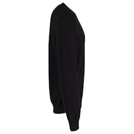Givenchy-Givenchy Sweatshirt mit Sternenapplikation aus schwarzer Wolle-Schwarz