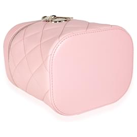 Chanel-Chanel Light Pink Quilted Lambskin Small Trendy Cc Vanity Case -Pink
