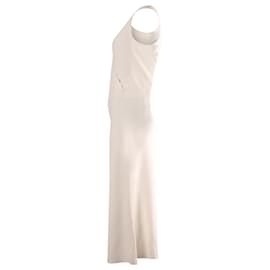 Theory-Theory Knit Wrap Jumpsuit in White Rayon-White