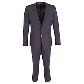 Dolce & Gabbana-Dolce & Gabbana Single-Breasted Suit and Trousers in Navy Blue Virgin Wool-Blue,Navy blue