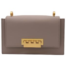 Bolsa transversal ZAC Zac Posen Earthette em couro cinza Cinza