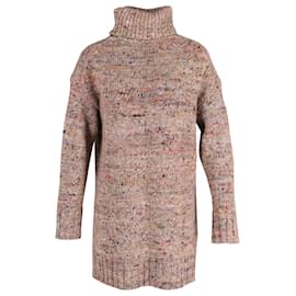 Céline-Celine Turtleneck Oversized Sweater in Multicolor Wool-Multiple colors
