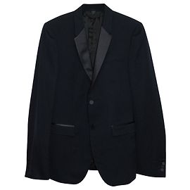 Giacca smoking Burberry in lana blu navy Blu navy