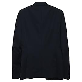 Burberry-Burberry Tuxedo Jacket in Navy Blue Wool-Navy blue