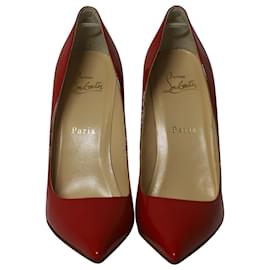 Christian Louboutin-Christian Louboutin Batignolles Pointed Red Sole Pump in Red Patent Leather-Red