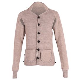 Vivienne Westwood Cardigan mit Schnittmuster aus beiger Wolle Braun Beige