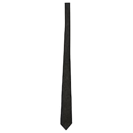 Gucci-Gucci Tie in Grey Wool-Grey