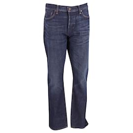 Tom Ford-Tom Ford Straight Leg Jeans in Blue Cotton-Blue
