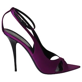 Saint Laurent-SAINT LAURENT 110 Instinct Sandals in Purple Leather-Purple
