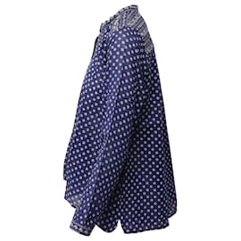 Isabel Marant-Isabel Marant Etoile Blusa Floral Estampado em Algodão Azul-Outro