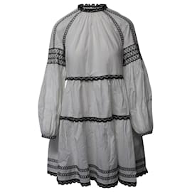 Ulla Johnson-Ulla Johnson August Cotton-Poplin Mini Dress in White Cotton-White
