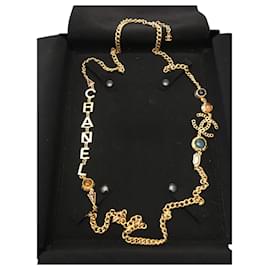 Chanel-Chanel necklace in golden metal-Metallic