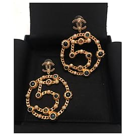 Chanel-Chanel-Ohrring mit Anhänger-Golden