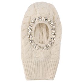 Simone Rocha Balaclava com contas de marfim Multicor